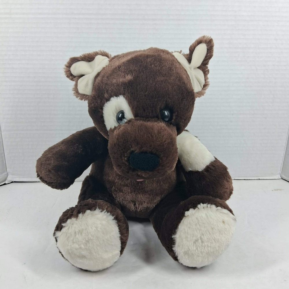 Build A Bear 2011 FUDGE PUP Brown Puppy Dog 11" Plush‎ Stuffed Animal Soft Toy